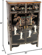 Red Lantern Artisan Crafted Lacquer Storage Cabinet - Image 3
