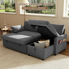Sofa Bed, Apartment and Sunroom, Dark Gray - Image 5