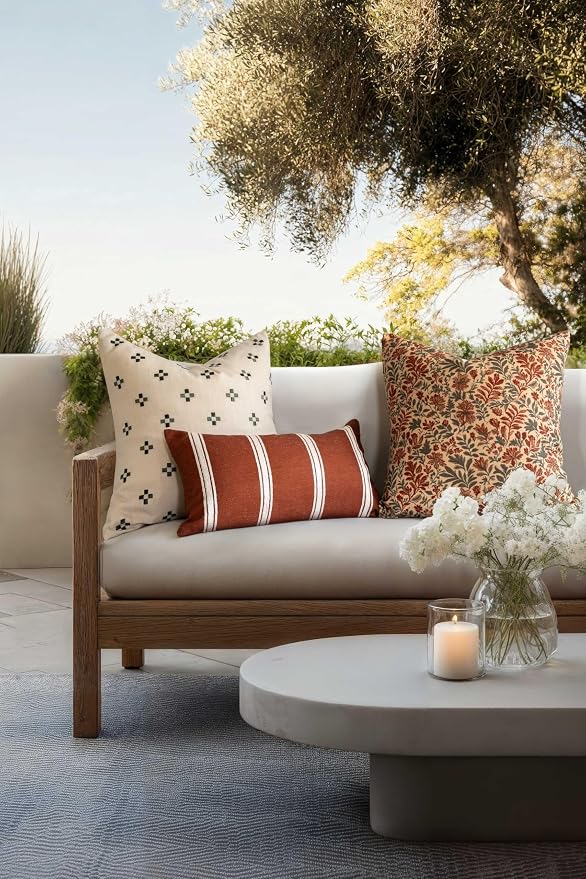 Crumbs Home Modern Farmhouse California Casual Indoor Outdoor Throw Pillow Cover - Image 3