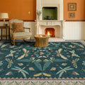 Oriental Blue and Green Area Rugs by HazoHaus