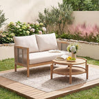 Christopher Knight Home Outdoor Acacia Wood Loveseat by ChristopherKnightHome
