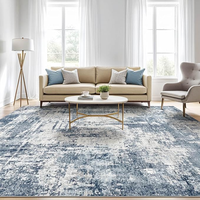 LOONGRUG 10x14 Area Rugs Washable Large Neutral Modern Living Room Rug | - Image 5