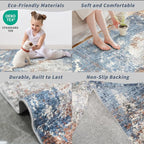 2x6 Non-Slip Washable Kitchen Runner Rug – Modern Abstract Carpet Runner - Image 5