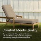 Honeycomb Outdoor Chaise Lounge Cushion - Image 3