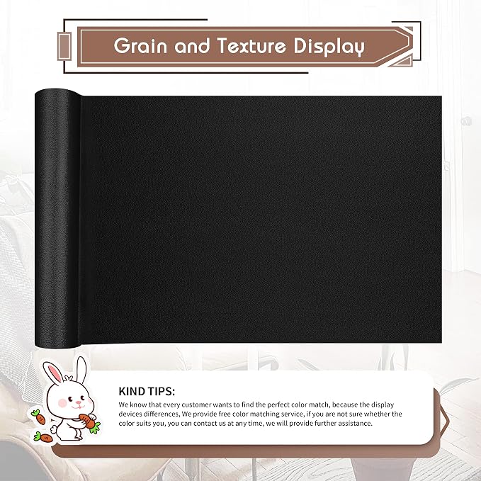 KING MOUNTAIN Leather Repair Patch, 12 x 60 Inches self Adhesive Leather Repair - Image 2