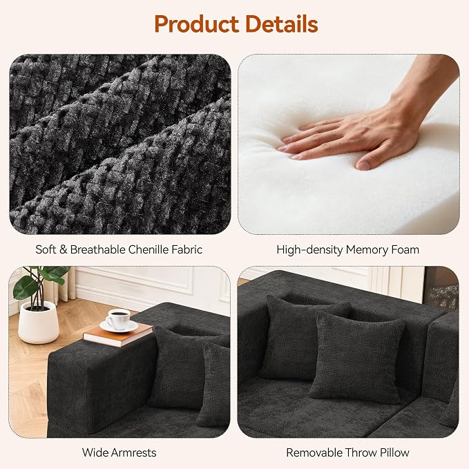 MONVANE Modular Sectional Cloud Couch - Image 5