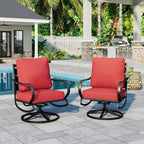 Sophia & William 2 Pieces Patio Furniture Sets Metal Sofa Chairs Patio Cushion - Image 6