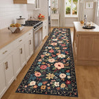 DUKINO 3x14 Washable Runner Rug, Non Slip Long Kitchen Runner Rug, Low Pile - Image 3