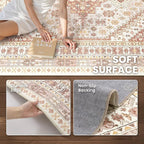 5x7 Area Rugs for Living Room, Large Washable Rug, Dining Room, Low Pile - Image 6