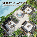 Aoxun Patio Furniture Sets, 15-Piece Outdoor Patio Furniture - Image 8