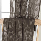 Furman Chocolate Sheer Curtains 84 inches Long - Image 6