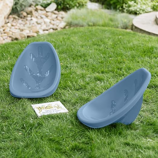 ECR4Kids Plastic Leaf Scoop Floor Rocker Seat, Classroom Furniture, Powder Blue - Image 10