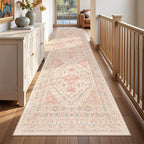 2.5x10 Kitchen Runner Rug Non Slip Vintage Washable Rugs, Carpet Runner - Image 3
