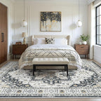 5x7 Area Rugs for Living Room, Large Washable Rug, Dining Room, Low Pile - Image 9