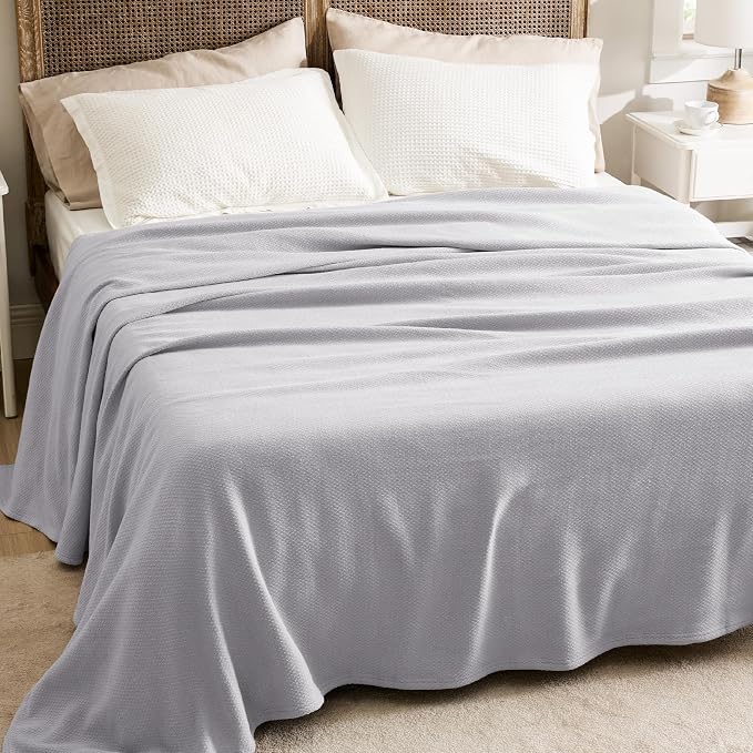 Bedsure GentleSoft 100% Cotton Blanket King Size - Image 5