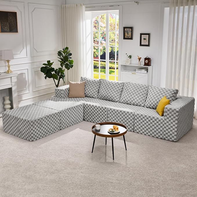 Hobestluk Modular Sectional Sofa Memory Foam Couch Sofa Bed Loveseat - Image 8