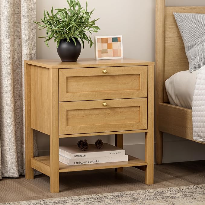 EYYTHUNG Farmhouse Nightstand Set of 2 - Image 6