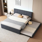 Queen Size Upholstered Platform Bed by FAVSH