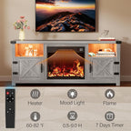 YESHOMY LED Fireplace TV Stand - Image 7