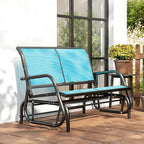 Outsunny 2-Person Outdoor Glider Bench, Patio Double Swing Rocking Chair - Image 9
