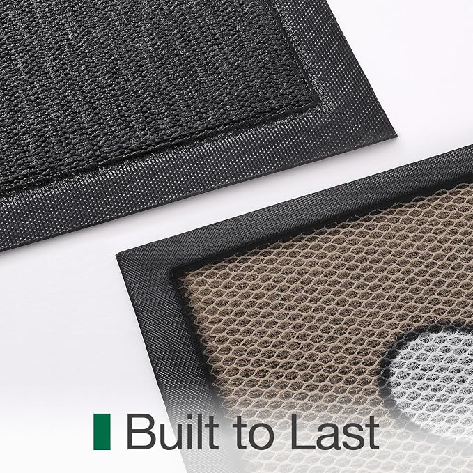 LUMI Outside Welcome Door Mat 36x59, Non-Slip Durable Rubber Easy Clean | Bee - Image 8
