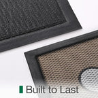 LUMI Outside Welcome Door Mat 32x47, Non-Slip Durable Rubber Easy Clean | Bee - Image 8