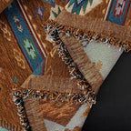VClife Bohemian Couch Cover, Vintage Moroccan Tribal Geometric Chenille Couch - Image 8