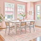 Pink Rugs for Bedroom-7x9 Area Rugs for Living Room, Girls Room | Washable Rugs - Image 9