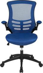 Flash Furniture Kelista Mid-Back Blue Mesh Swivel Ergonomic Task Office Chair - Image 10