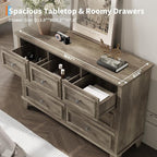 IDEALHOUSE 7 Drawer Dresser, Large Wooden Storage Chest of Drawers - Image 6