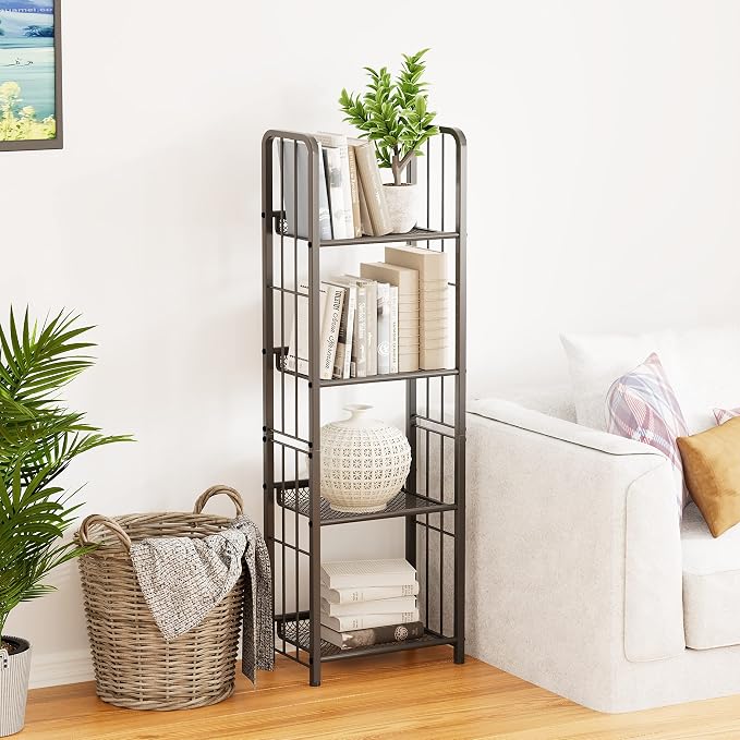 Bookshelf Vertical Storage Freestanding Storage Stand - Image 4