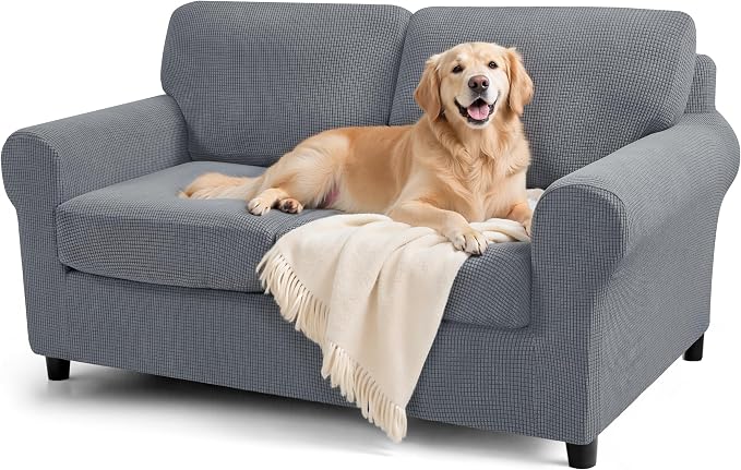 SUBRTEX 5 Pieces Stretch Sofa Slipcover Sets Couch Cover Sets Backrest Cushion by Subrtex