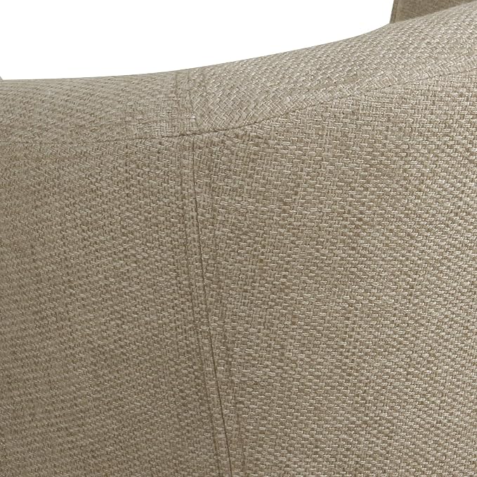 HomePop Barrel Shaped Accent Chair, Light Brown - Image 8