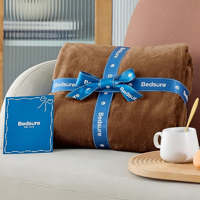 Bedsure GentleSoft Brown Throw Blanket - Image 7