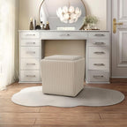 Furniture of America Lennox Modern Chenille 17-inch Square Storage Ottoman - Image 9