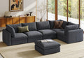 LINSY HOME Oversized Modular Sectional Sofa, Rubik V Modern Sectional Couch Set by LINSYHOME