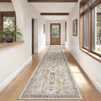 Madane Hallway Runner Rug 2'6''x14' Kitchen Runners Vintage, Stain-Resistant - Image 4