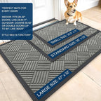 OLANLY Front Door Mat Outside Entrance, Waterproof Heavy-Duty Doormat | 29.5x17 - Image 3