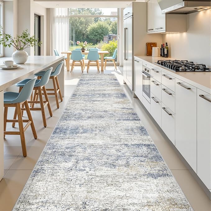 3x14 Runner Rug Non Slip, Washable Hallway Runner Rug, Living Room, Extra Long - Image 3