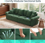 LINSY HOME Oversized Sectional Sleeper Sofa - Image 5