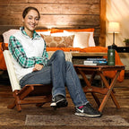 BYER OF MAINE Pangean Lounger Chair – Portable, Lightweight, Foldable Wood and - Image 2