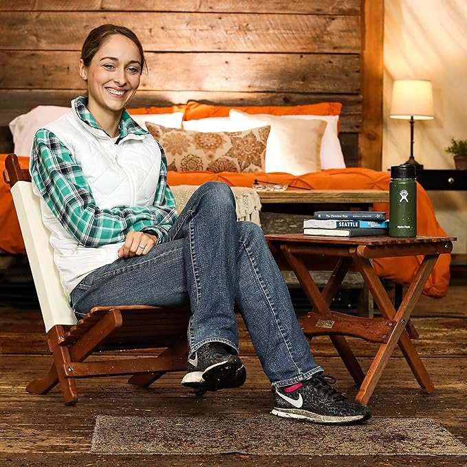 BYER OF MAINE Pangean Lounger Chair – Portable, Lightweight, Foldable Wood and - Image 2
