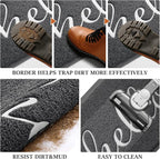 Door Mat Welcome Mat Floor Mat for Entryway, High Traffic Areas | Low Profile - Image 6