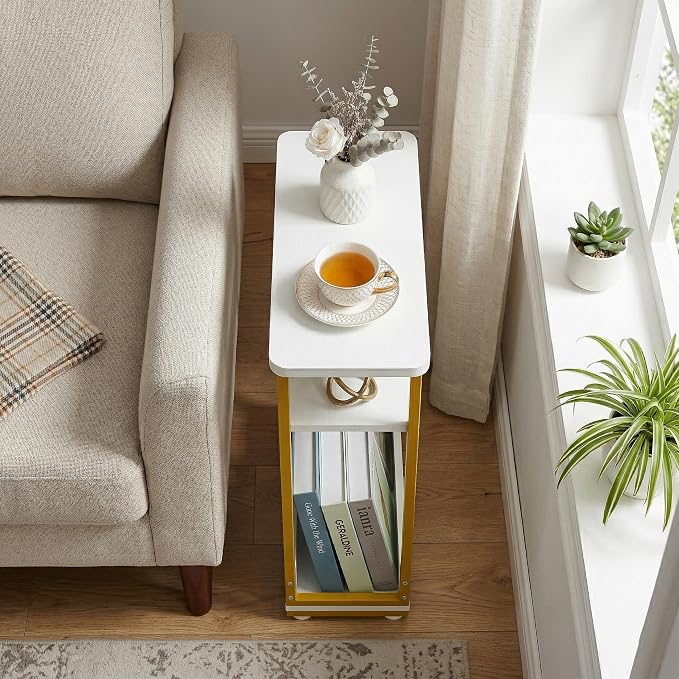 Narrow Side Table, 3-Tier Slim End Table - Image 5