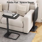 Kitstorack TV Tray Table, Adjustable Height & Rounded Metal Corners, Snack Table - Image 7