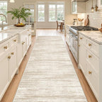 2'6 x 10' Runner Rug Non Slip, Washable Kitchen Rugs, Living Room, Long Rug - Image 4