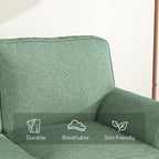 Bonzy Home 57" Loveseat Sofa, 2 Seater Comfy Love Seat Sofa - Image 3