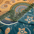 Boho Throw Blanket for Bed 100% Cotton Ultra Soft Rustic Quilt Spring Blanket- - Image 7