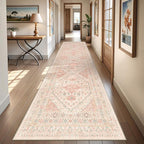 2.5x10 Kitchen Runner Rug Non Slip Vintage Washable Rugs, Carpet Runner - Image 9