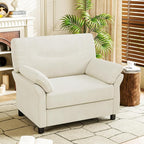 44.5" Oversized Accent Chair, Comfy Chenille Fabric Living Room Chairs by ErdoruLiving